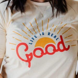 NEVER WORN NWT Lucy Avenue Life is Good Shirt L